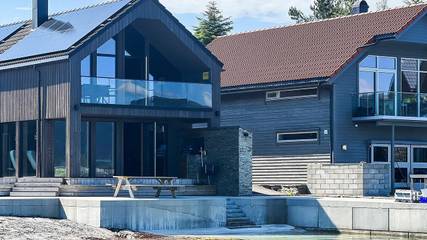 Ferienhaus für 7 Personen, mit Terrasse und Sauna sowie Ausblick in Stord