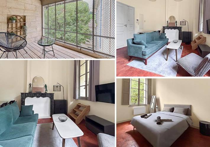 Gîte pour 2 personnes, avec balcon dans Cinema Utopia La Manutention Avignon - 2