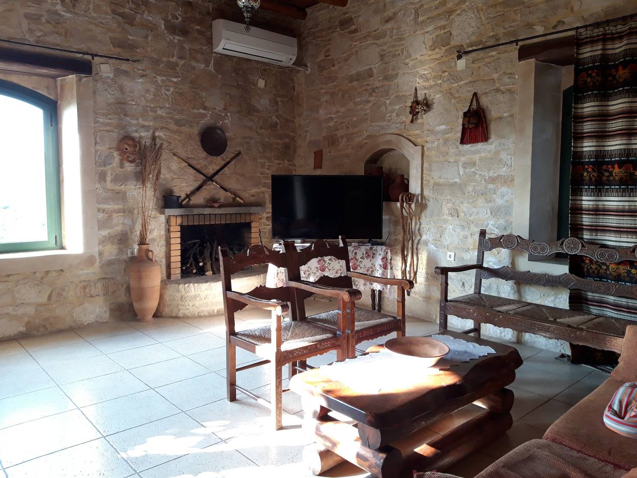 Finca 'Vila Aloni' mit privater Terrasse, Wlan und Klimaanlage in Alfa, Rethymno und Umgebung