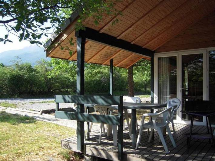 Le Petit Liou - Camping Sites et Paysages - Chalet 5 personen - Durance Privilege mit Sanitäranlagen in Embrun, Nationalpark Écrins