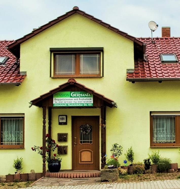Hotel für 2 Personen, mit Terrasse und Garten sowie Ausblick in Erfurt