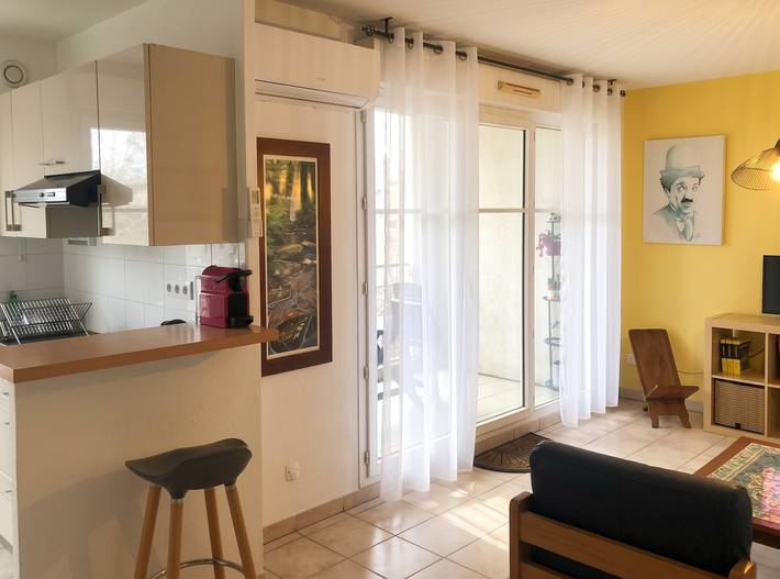 Ganze Wohnung, Moderne Wohnung in Montpellier, 45 m², Klimaanlage in Port Marianne, Montpellier