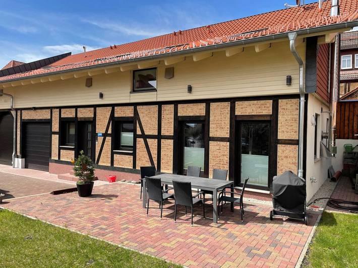 Ferienwohnung für 4 Personen, mit Garten und Sauna sowie Terrasse, mit Haustier in Elbingerode