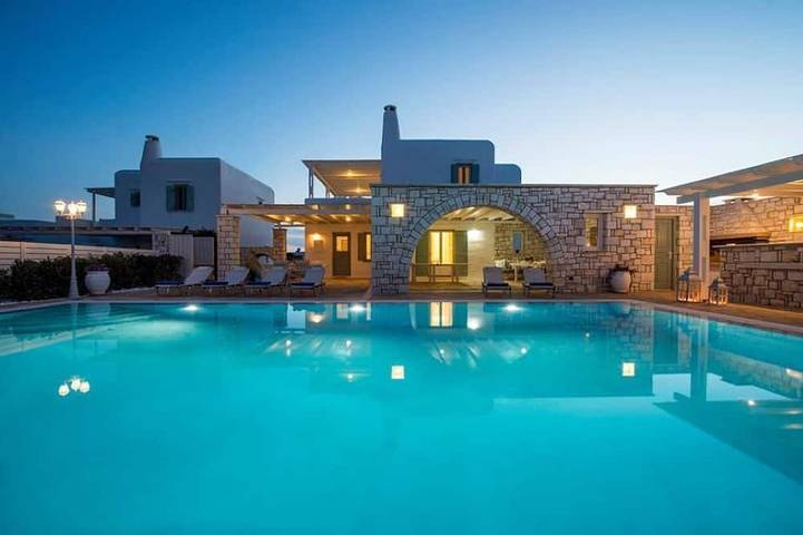 Villa voor 8 personen, met balkon in Aliki