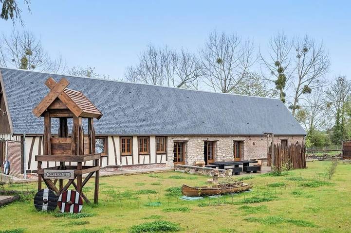 Location de vacances pour 10 personnes, avec jardin, animaux acceptés à Saumont-la-Poterie