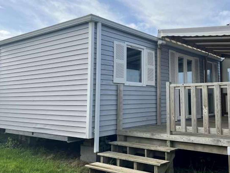 Camping Pors Ar Vag - Mobilhome 6 personnes - Mobil-home 3 chambres avec vue sur mer in Plomodiern, Région de Châteaulin