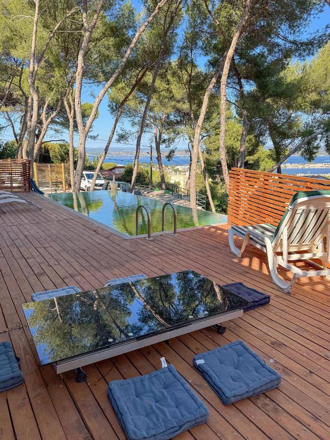Villa pour 8 personnes, avec piscine et vue ainsi que vue sur le lac et jardin, animaux acceptés à Sète - 3