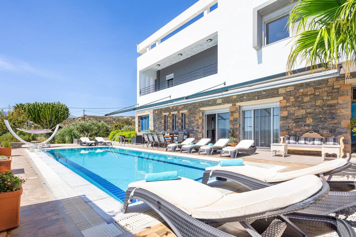 Villa Friends  private pool, sea view in Lasithi