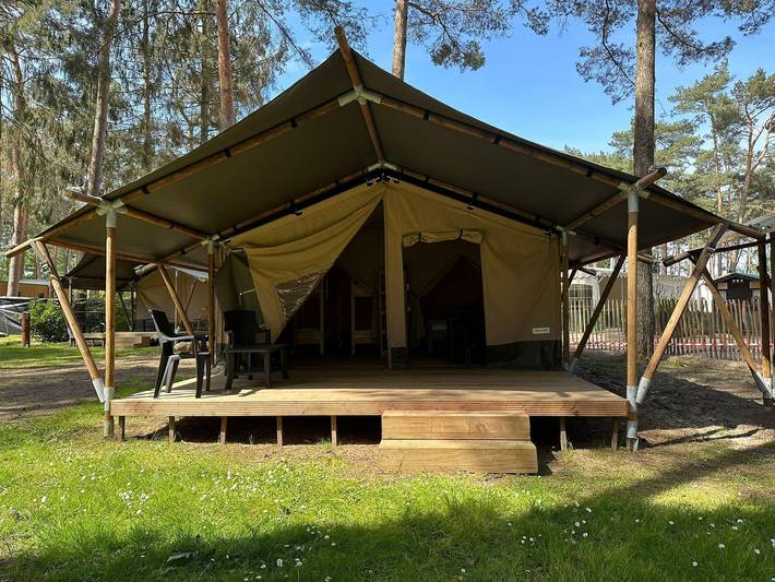 Camping voor 6 personen, met balkon/terras en terras in Vlaanderen