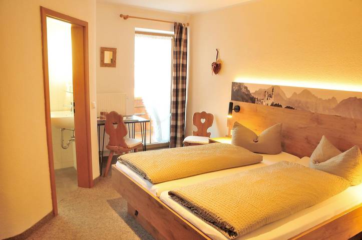 Pension für 2 Personen, mit Terrasse und Sauna sowie Garten in Pfronten