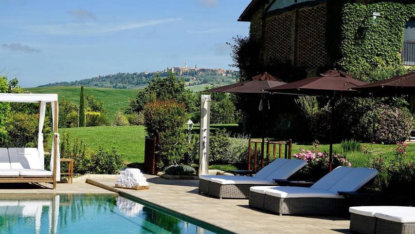 Chambre d’hôte pour 2 personnes, avec jardin ainsi que vue et piscine, animaux acceptés à Pienza - 3