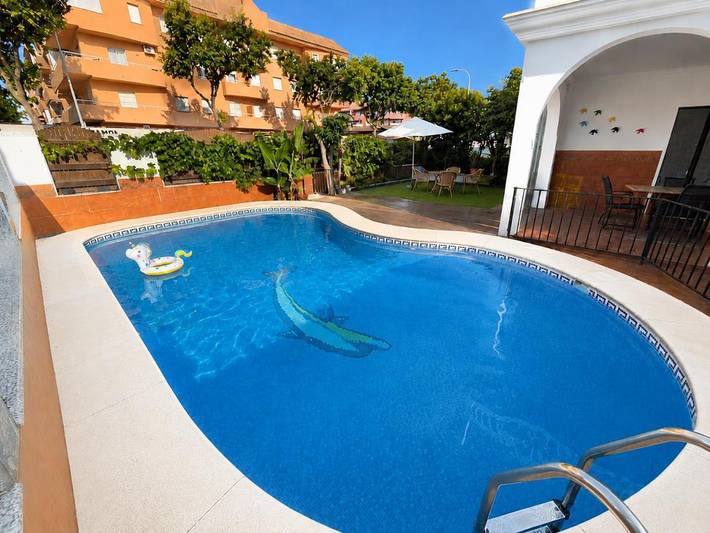 Casa rural para 9 personas, con Balcón y Terraza además de Jardín y Piscina en Chipiona - 3