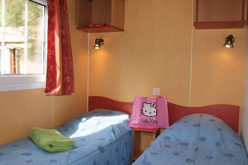 Camping Tikayan Rives du Lac de Sainte Croix*** - Mobile home Texas Eco 4 rooms 6/8 people Air-conditioned in Bauduen, Brignoles Region