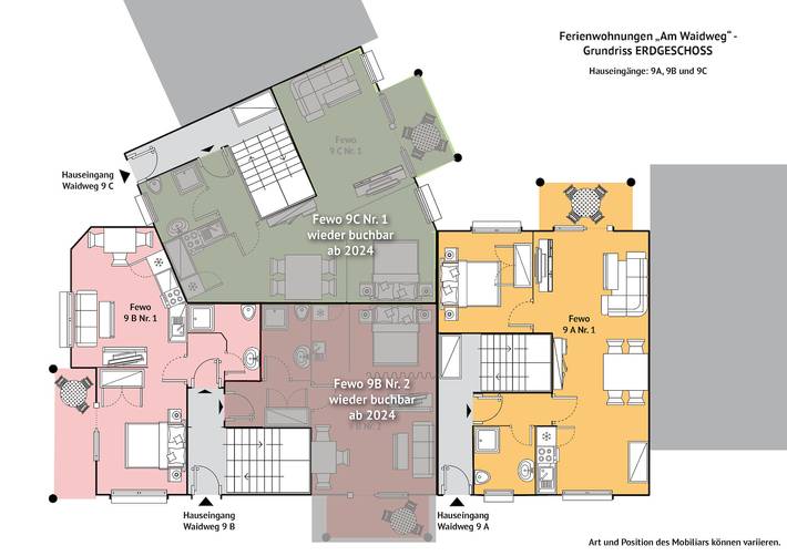 Ferienwohnung für 3 Personen, mit Balkon/Terrasse in Bad Langensalza - 2
