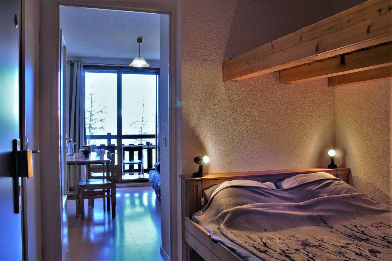 Studio entier, Résidence les Clématites C - Studio coin montagne 4 personnes (409C) in Station de Risoul, Risoul