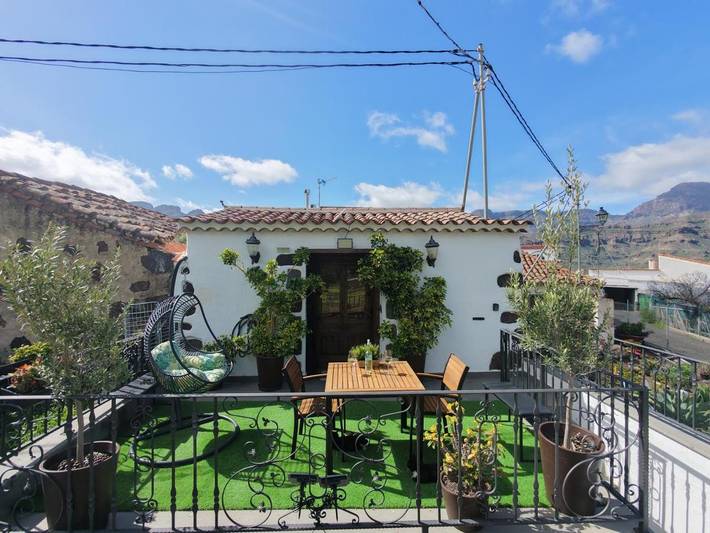 Casa rural para 2 personas, con Balcón y Terraza además de Jardín y Vistas en Santa Lucía de Tirajana