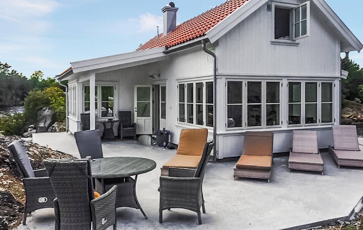 Ferienhaus für 8 Personen mit Ausblick in Porsgrunn
