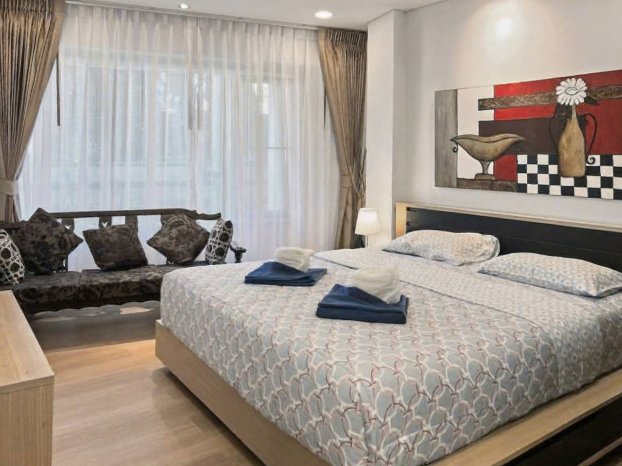 Ganze Wohnung, Mykonos Hua Hin - 1 Schlafzimmer Eigentumswohnung Gemeinschaftspool Innenstadt in Hua Hin, Prachuap Khiri Khan