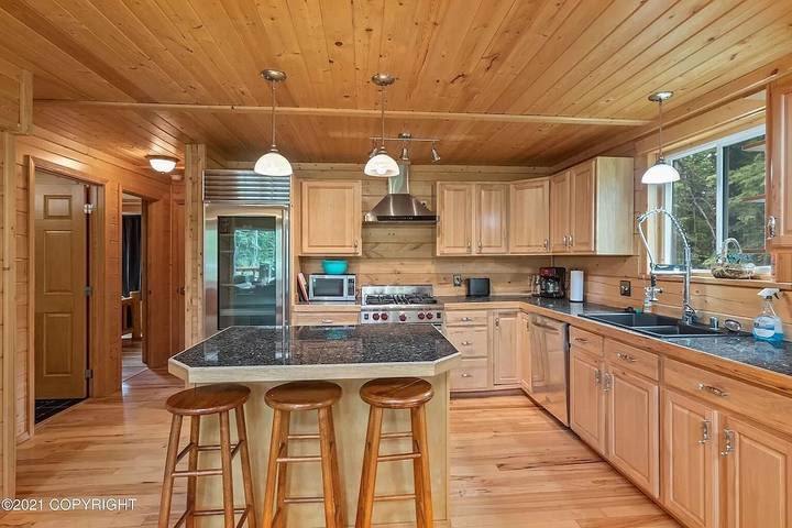 Blockhütte für 8 Personen, mit Terrasse in Alaska