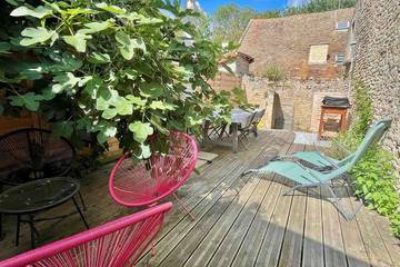 Location de vacances pour 4 personnes, avec terrasse à Saint-Aubin-sur-Mer (Calvados)