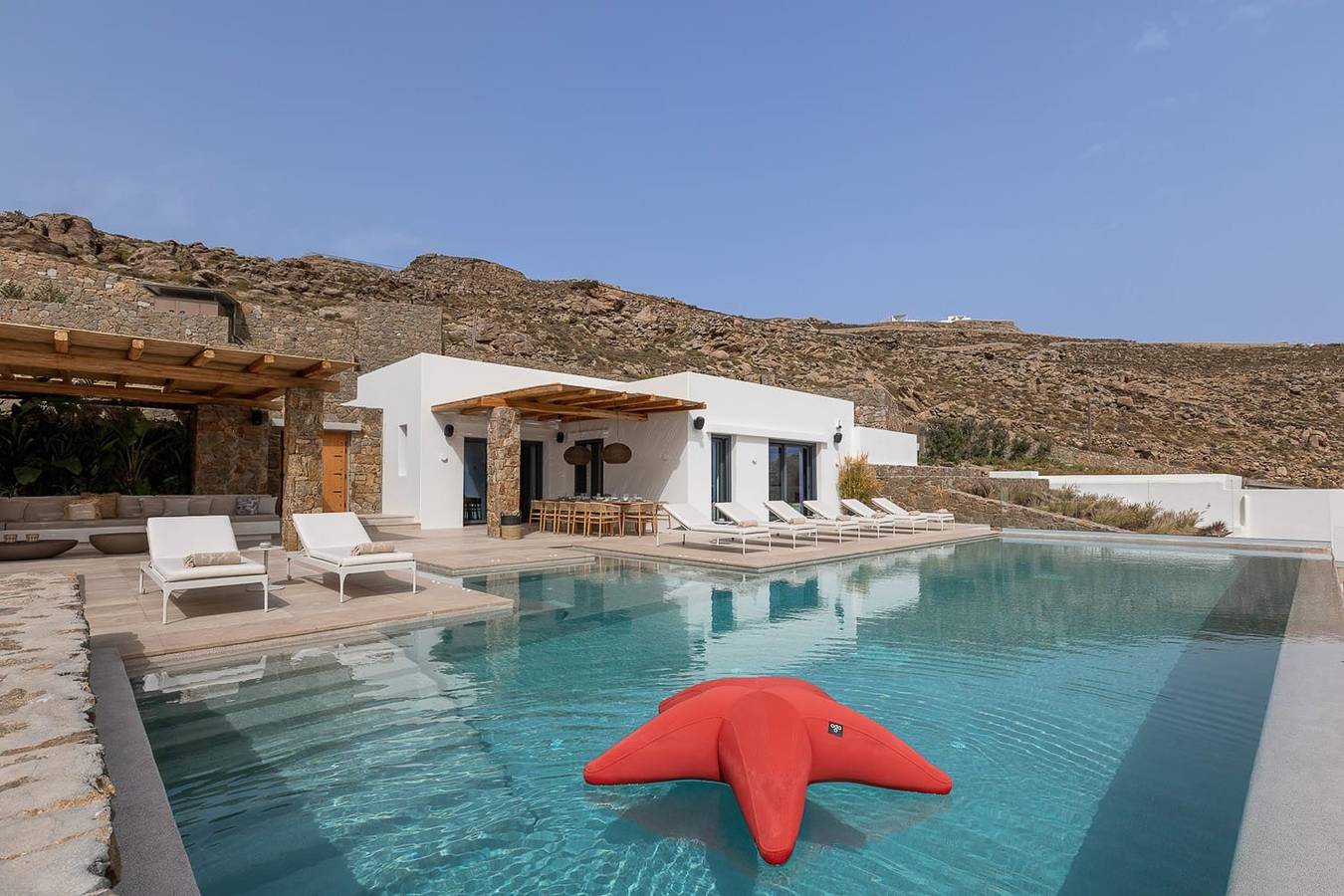 Villa für 18 Personen mit Meerblick in Agios Stefanos, Mykonos