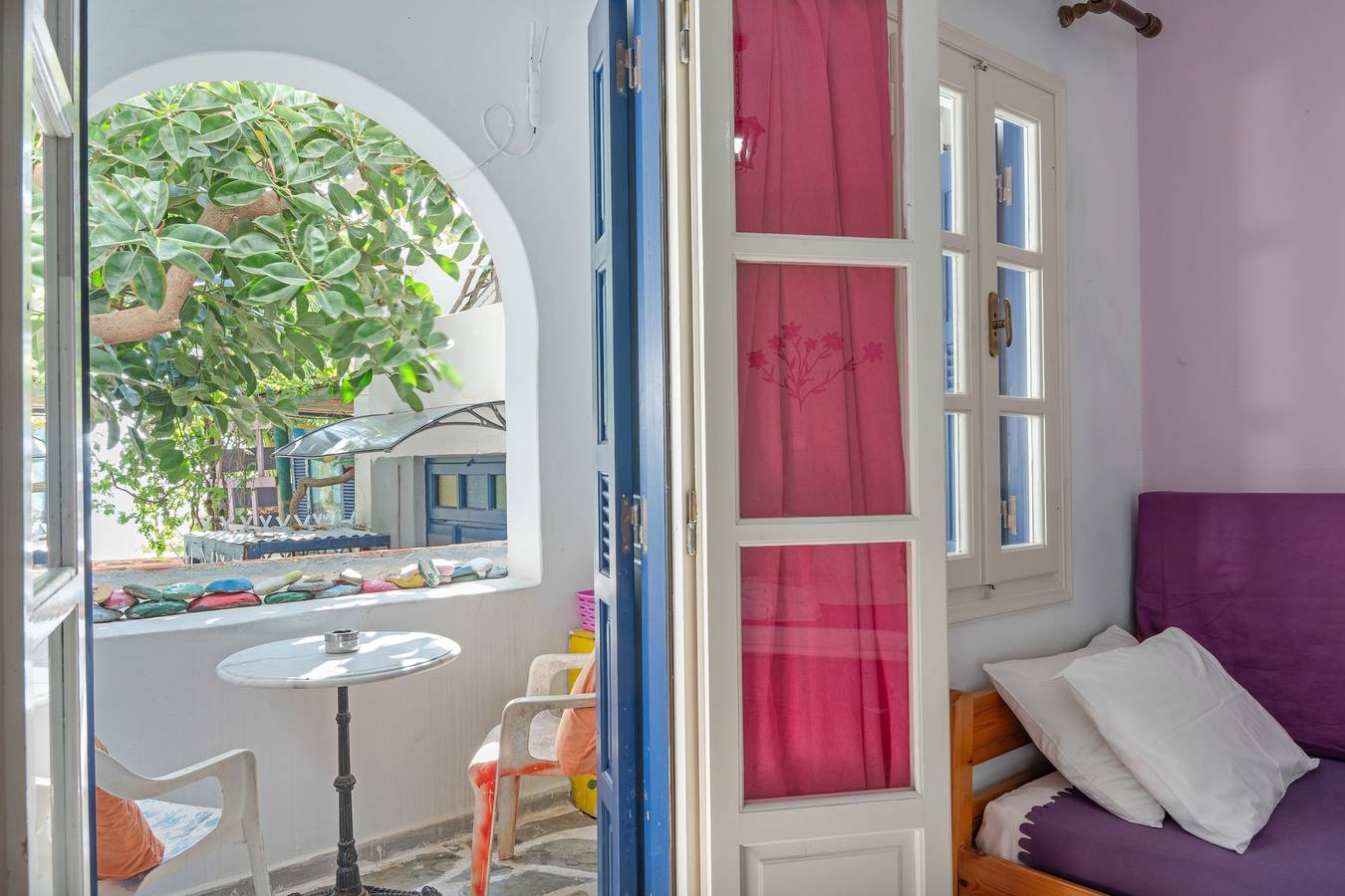 Studio entier, Chambre 11 à l’Hôtel Pagali avec vue sur le jardin in Amorgos