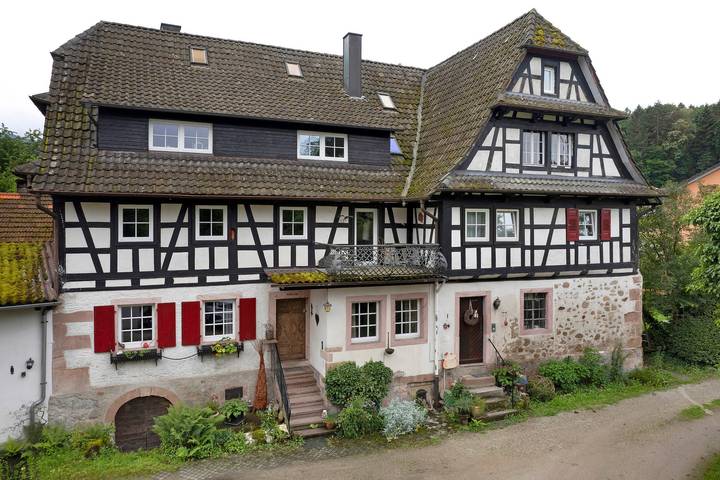 Apartamento entero, Apartamento 'Ferienwohnung Mühlenstube' con jardín compartido y Wi-Fi in Sasbach, Selva Negra Central