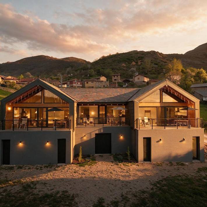 Casa rural para 4 personas, con Terraza además de Jardín y Vistas en Matallana de Torío