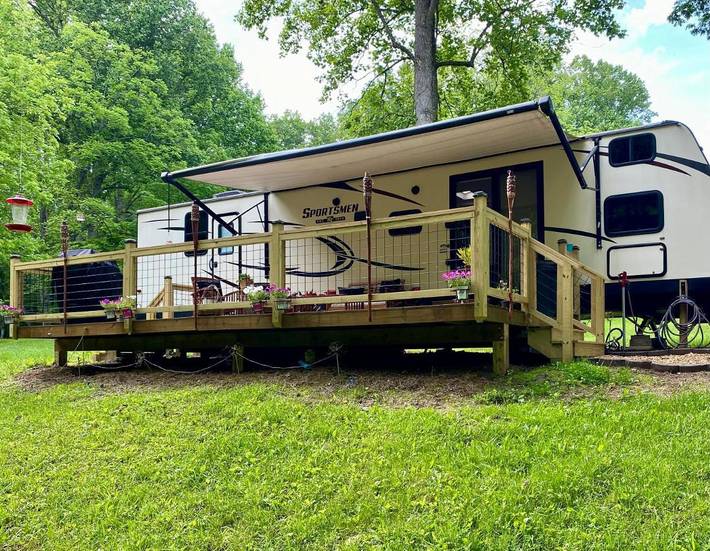 Camping für 4 Personen, mit Ausblick und Garten in North Carolina