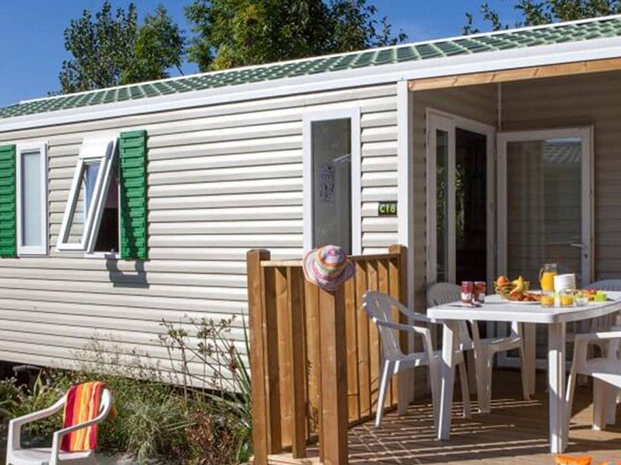 Camping Le Paradis - Sea Green By Sunêlia - Mobilheim 6 personen - Cottage Confort 3 Zimmer 6/8 Pers. in Talmont-Saint-Hilaire, Vendée