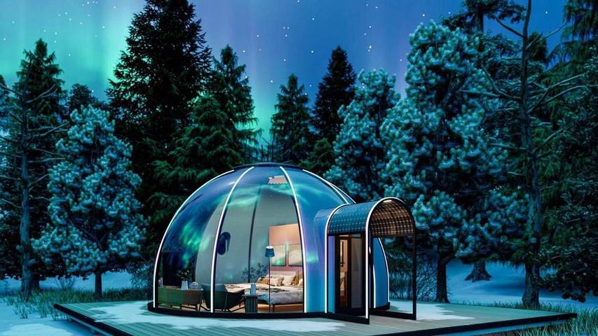 Kemping dla 4 osób, z widok i ogród w Norwegia