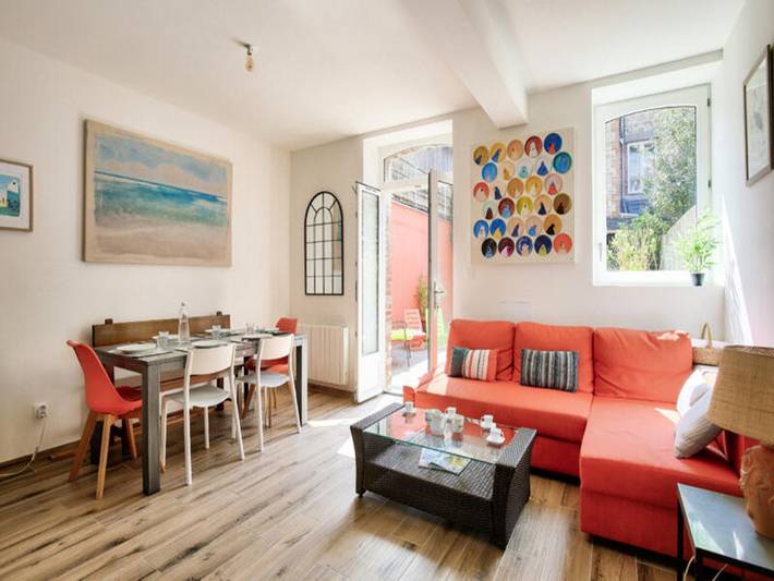 Appartement de vacances pour 6 personnes, avec jardin