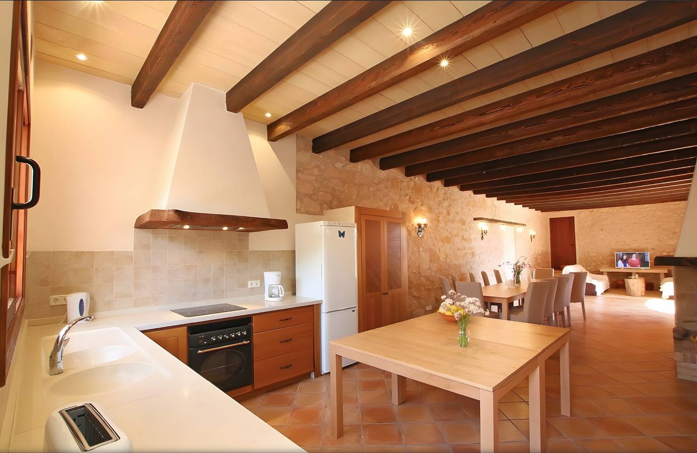 Rural House 'Son Rossinyol Nou - 8 Guests' with Mountain View, Private Pool and Wi-Fi in Campos, South Majorca