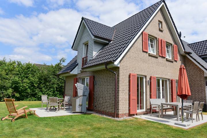 Ferienhaus für 5 Personen, mit Balkon und Terrasse sowie Garten auf Föhr
