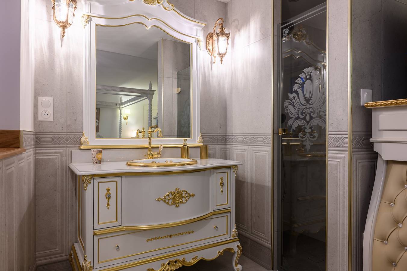 Bed and Breakfast „Demeure D'antan – Zimmer Romance“ mit Terrasse, Garten & Wlan in Beblenheim, Rappoltsweiler und Umgebung