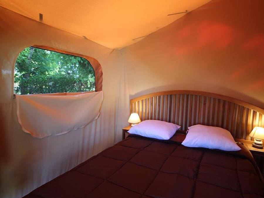 Camping La Sole - Wohnzelt auz holz 5 personen - Victoria Ohne Sanitäre Einrichtungen in Puybrun, Lot