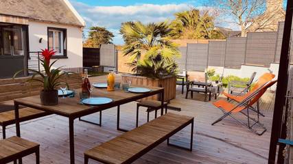 Gîte pour 4 personnes, avec jardin et terrasse à Sibiril