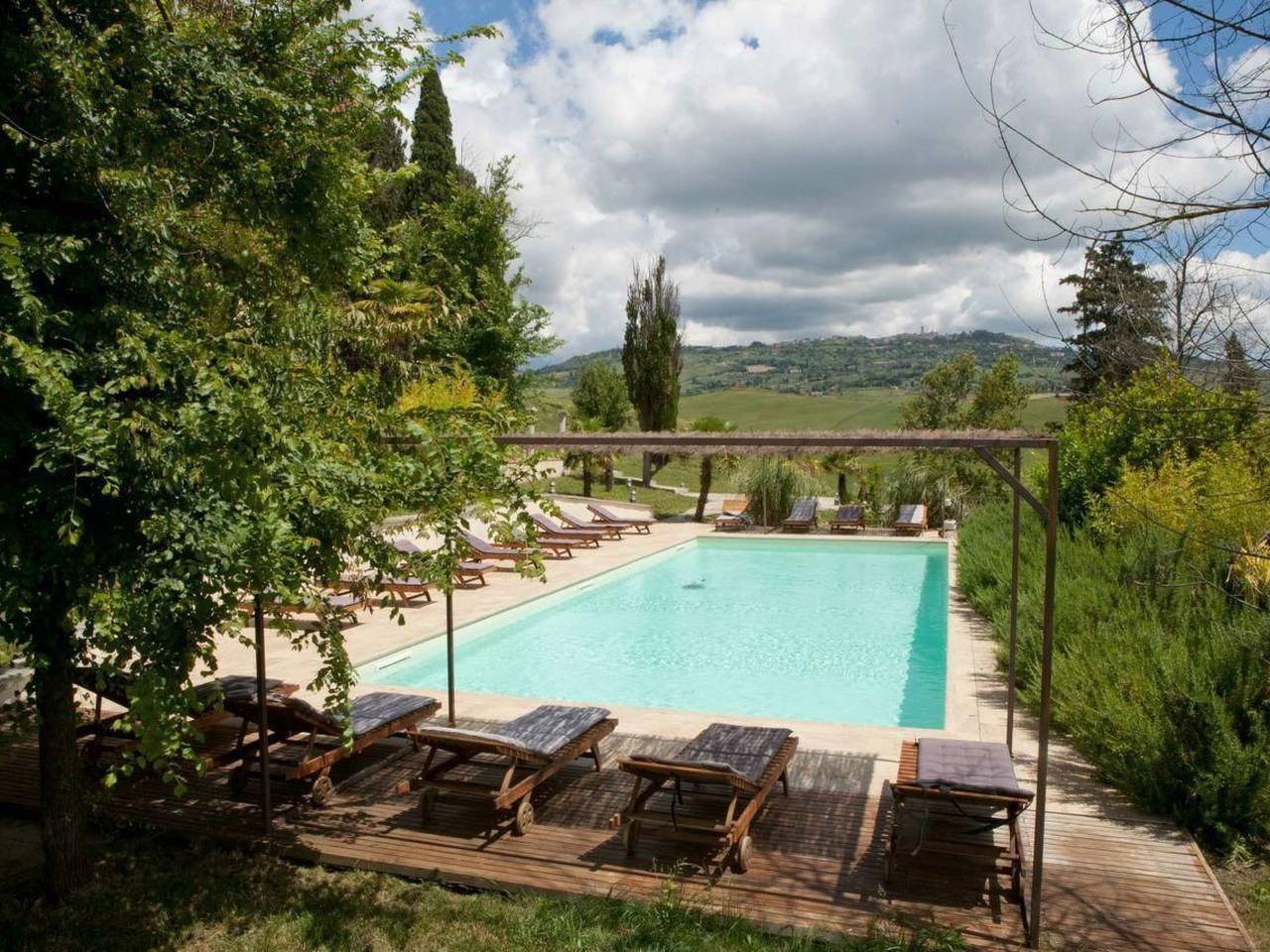 Appartamento intero, "Villa Famiglia" mit Pool in Volterra, Pisa e dintorni