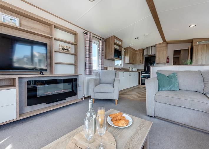 Caravan for 6 people on the Isle of Wight