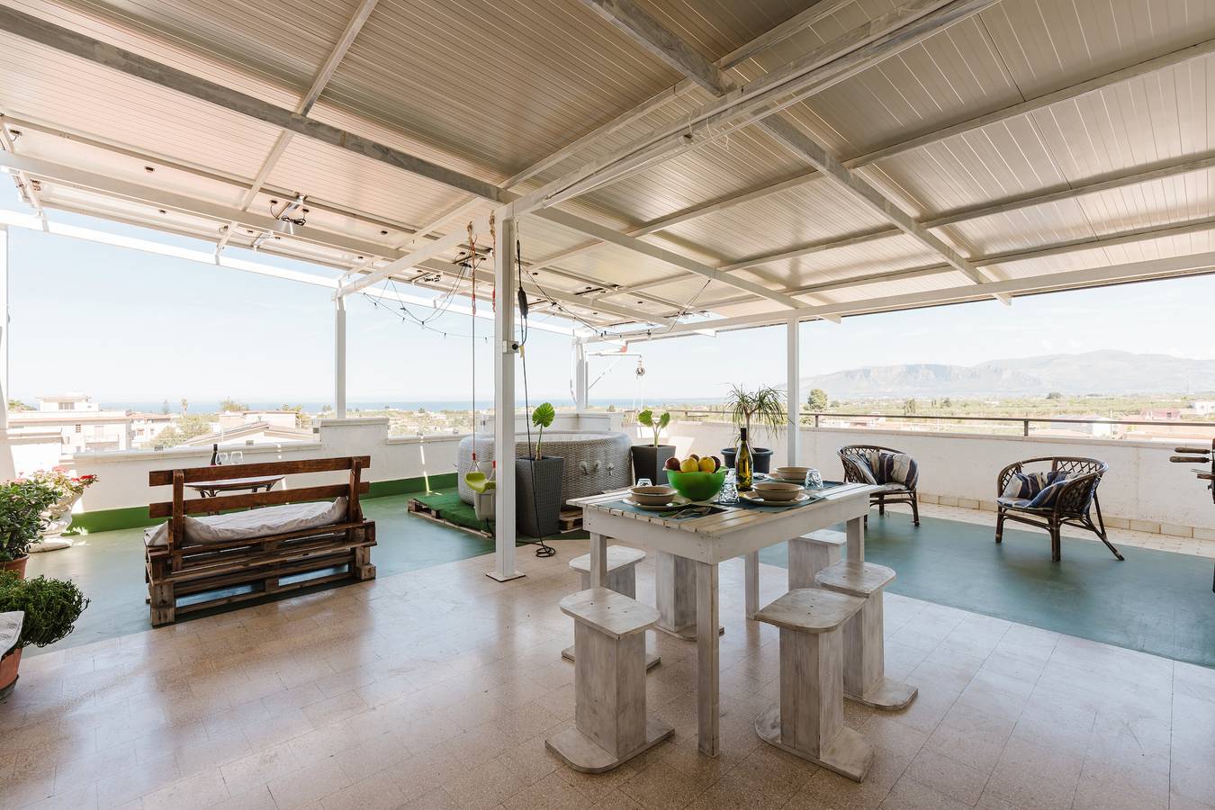 Ganze Wohnung, Ferienhaus 'Angela' mit Meerblick, Wi-Fi und Klimaanlage in Partinico, Palermo Provinz