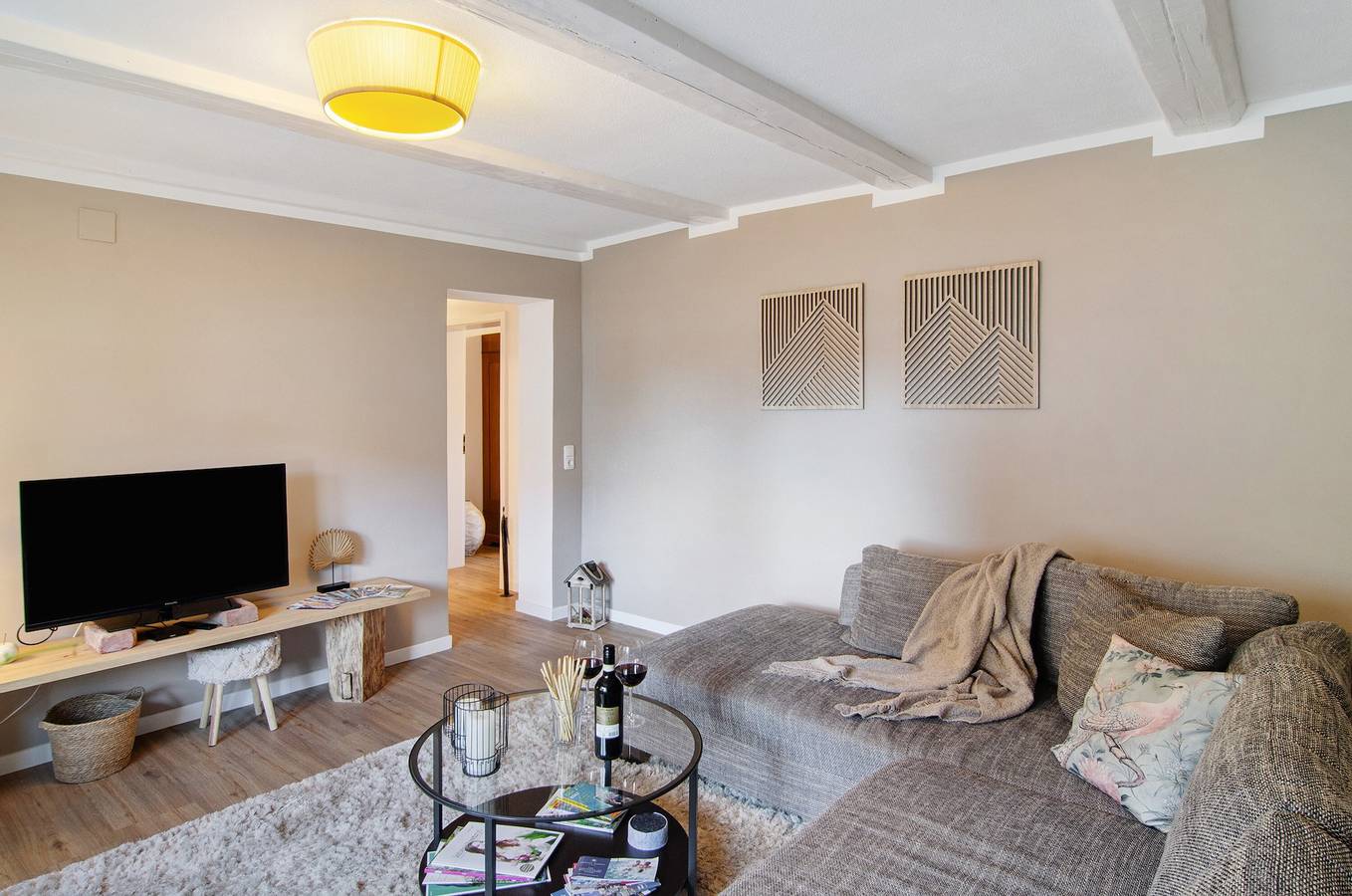 Apartamento entero, Apartamento 'Ferienwohnung Seelenruhig' con terraza privada, jardín compartido y Wi-Fi in Harzvorland