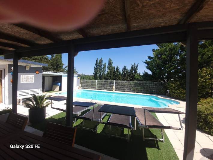 Location de vacances pour 4 personnes, avec Balcon et Terrasse ainsi que Jardin et Piscine à Villelongue-d'Aude - 2