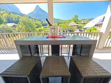 Gîte pour 4 personnes, avec balcon et vue à Alex (Annecy)