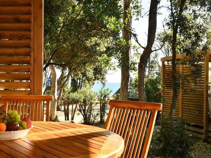 Bagheera Camping Naturiste - Mobilhome 4 personnes - Declick 2 chambres / 2 salles de bain - Vue Mer in Linguizzetta, Arrondissement de Corte