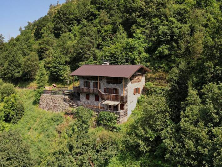 Ferienhaus mit Meerblick für 5 Personen, mit Garten