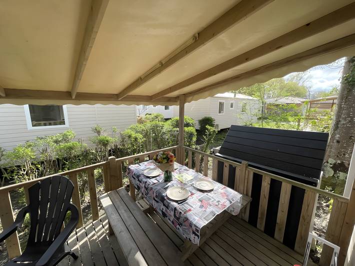 Mobil home pour 6 personnes, avec jardin et bassin pour enfant à Aureilhan - 4