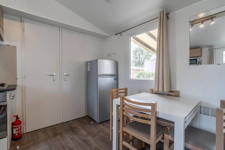 Mobilheim 'Laco 34 Siblu' mit privater Terrasse, Gemeinschaftsgarten & Klimaanlage in Sérignan, Mittelmeerküste (Frankreich)