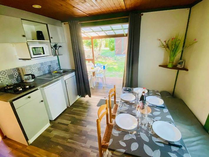 Mobil home pour 5 personnes, avec piscine, animaux acceptés à Camon - 4
