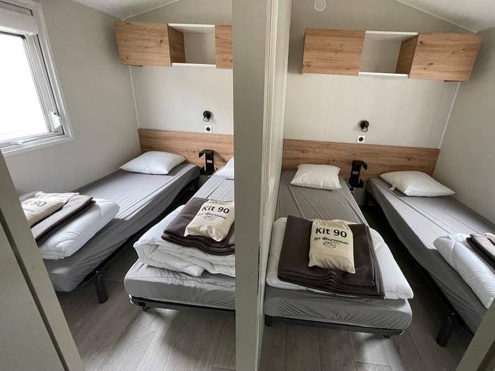 Camping Les Marsouins - Mobilheim 6 personen - Mobilheim 3 Zimmer Komfort in Bretignolles-sur-Mer, Loire-Tal