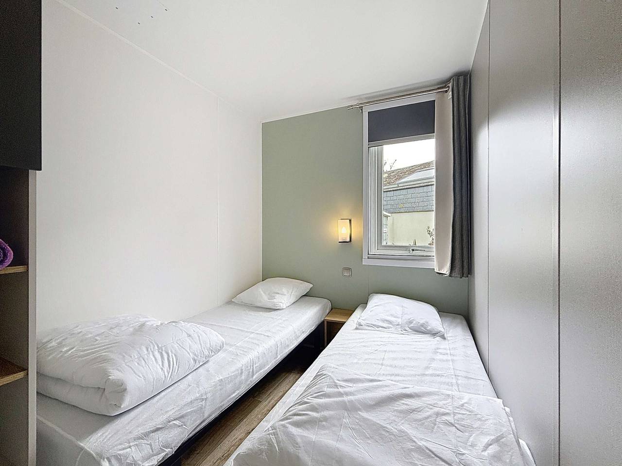 Mobil-Home Komfort mit Pool, 200m zum Strand, 4 Pers., 2 Sz, Terrasse in Jullouville, Côte de la Déroute